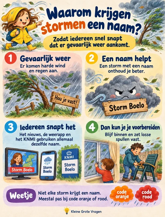 Plaat bij de vraag: Waarom krijgen stormen een naam?