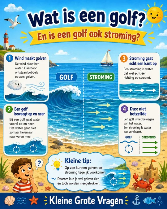 Plaat bij de vraag: Wat is een golf?