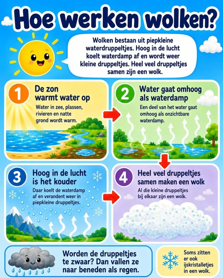 Plaat bij de vraag: Hoe werken wolken?