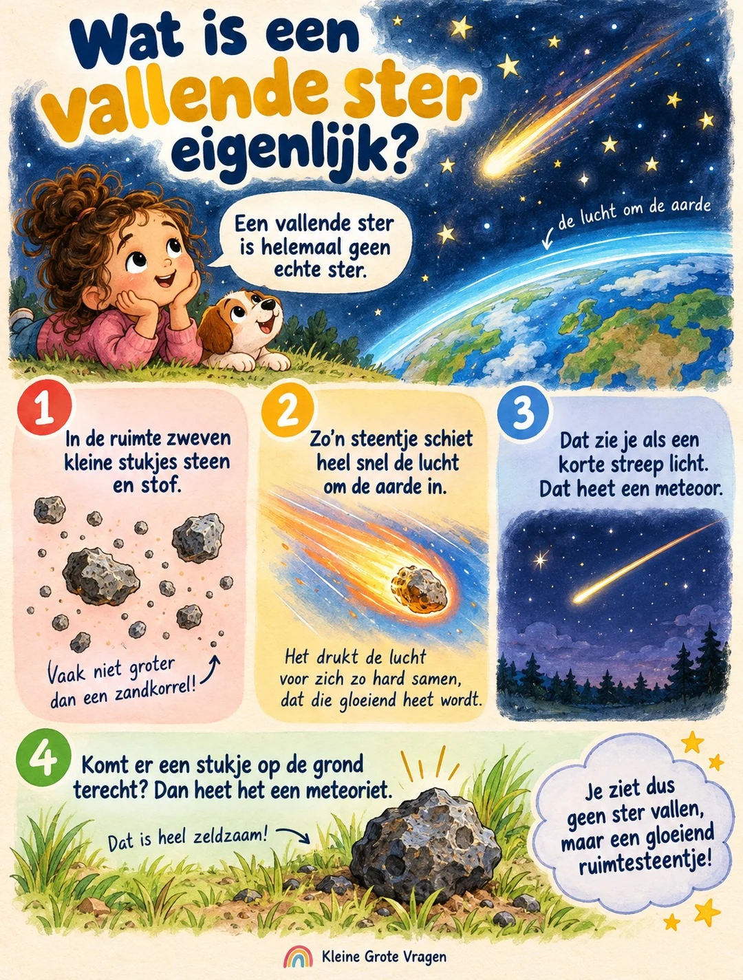 Infographic: Is een vallende ster echt een ster?