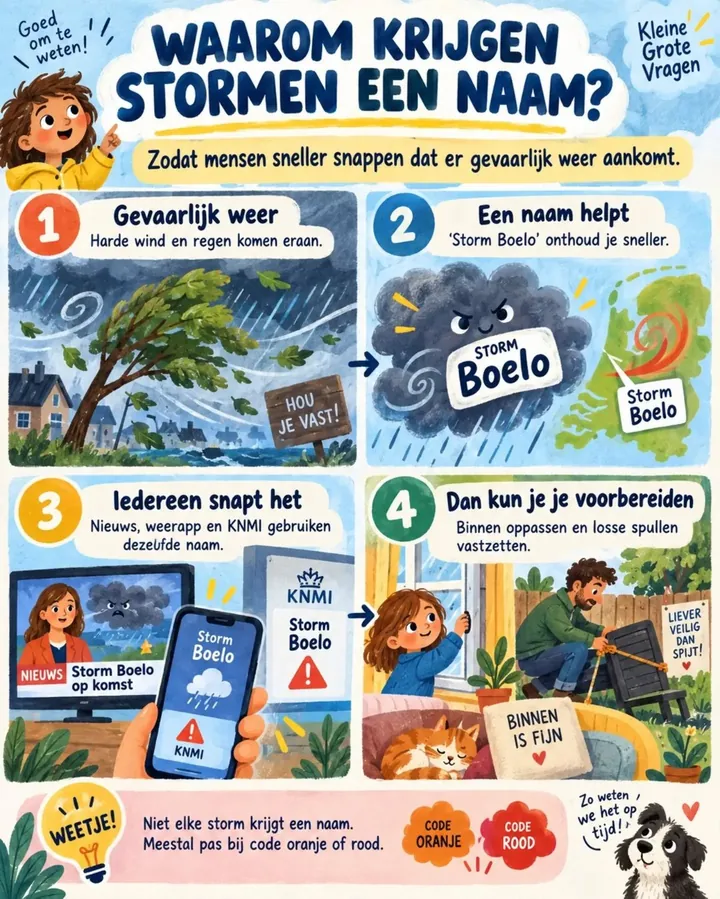 Plaat bij de vraag: Waarom krijgen stormen een naam?