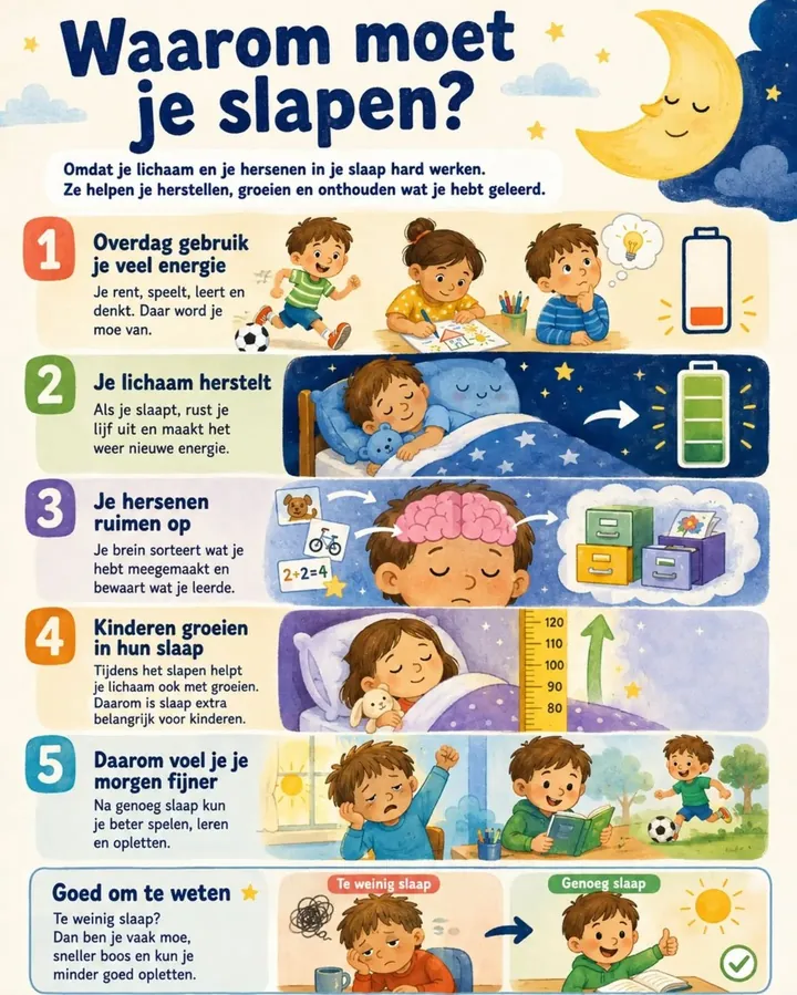 Plaat bij de vraag: Waarom moet je slapen?